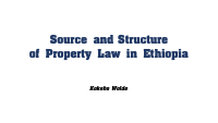 3. Source and Structure of Property Law in Ethiopia.pdf